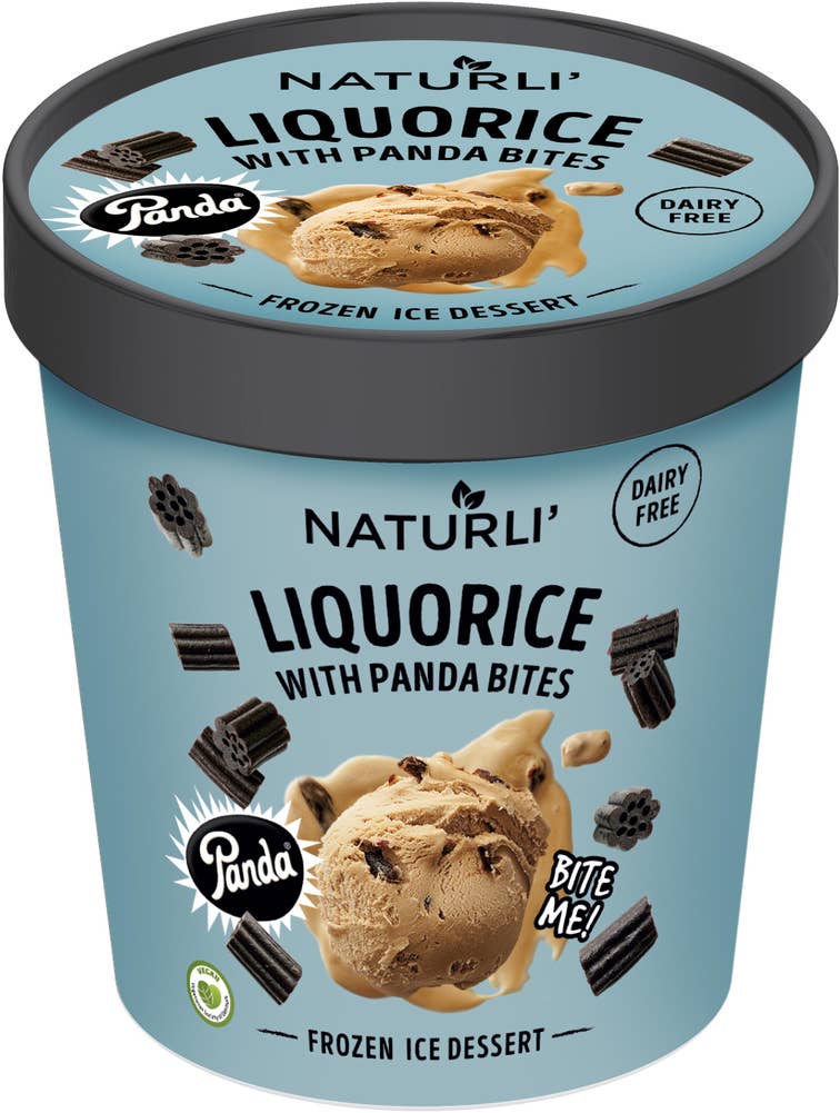Naturli Glass Vegansk Lakrits med Panda Bitar Naturli