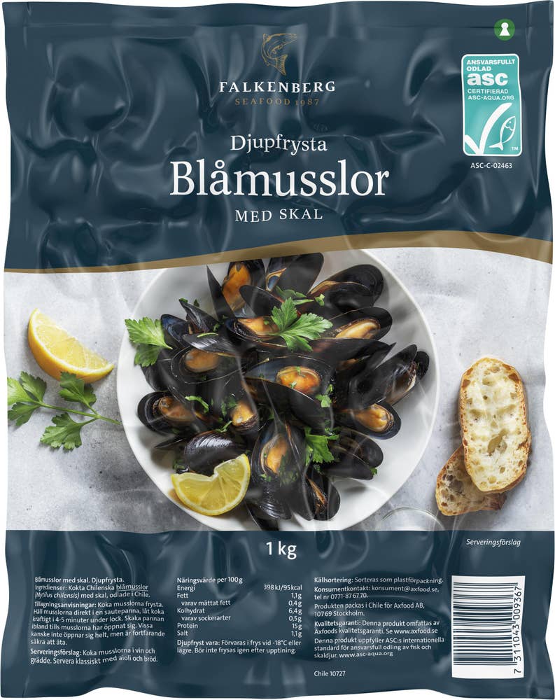 Falkenberg Blåmusslor ASC Frysta