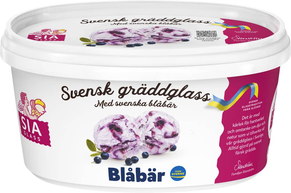 SIA Glass Gräddglass Blåbär