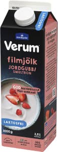Verum Filmjölk Jordgubb Smultron 3,5% Laktosfri