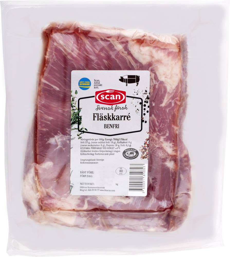 Scan Fläskkarré i Bit Benfri