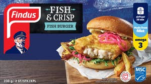 Findus Fish and Crisp Fish Burger MSC Fryst