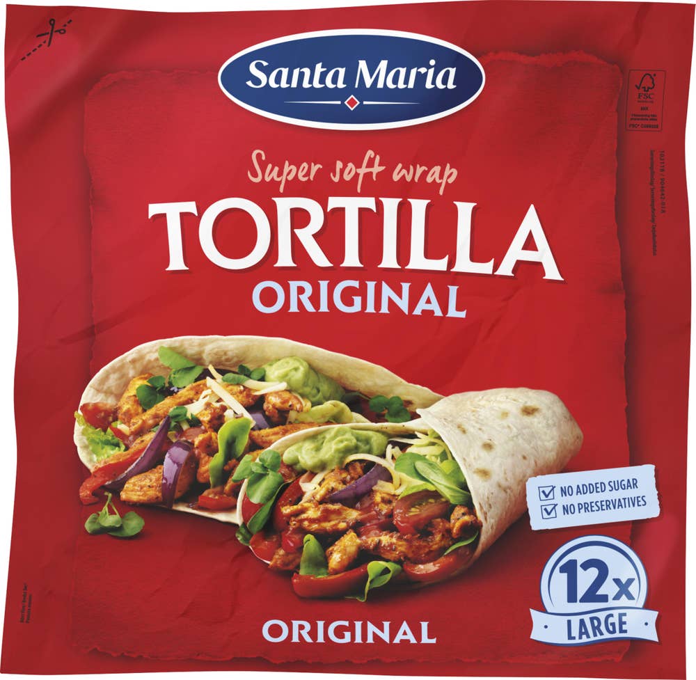 Santa Maria Tortillas Large 12-p