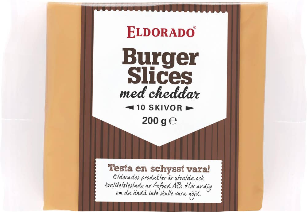 Eldorado Burgerslices med Cheddar