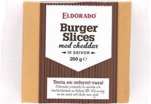 Eldorado Burgerslices med Cheddar