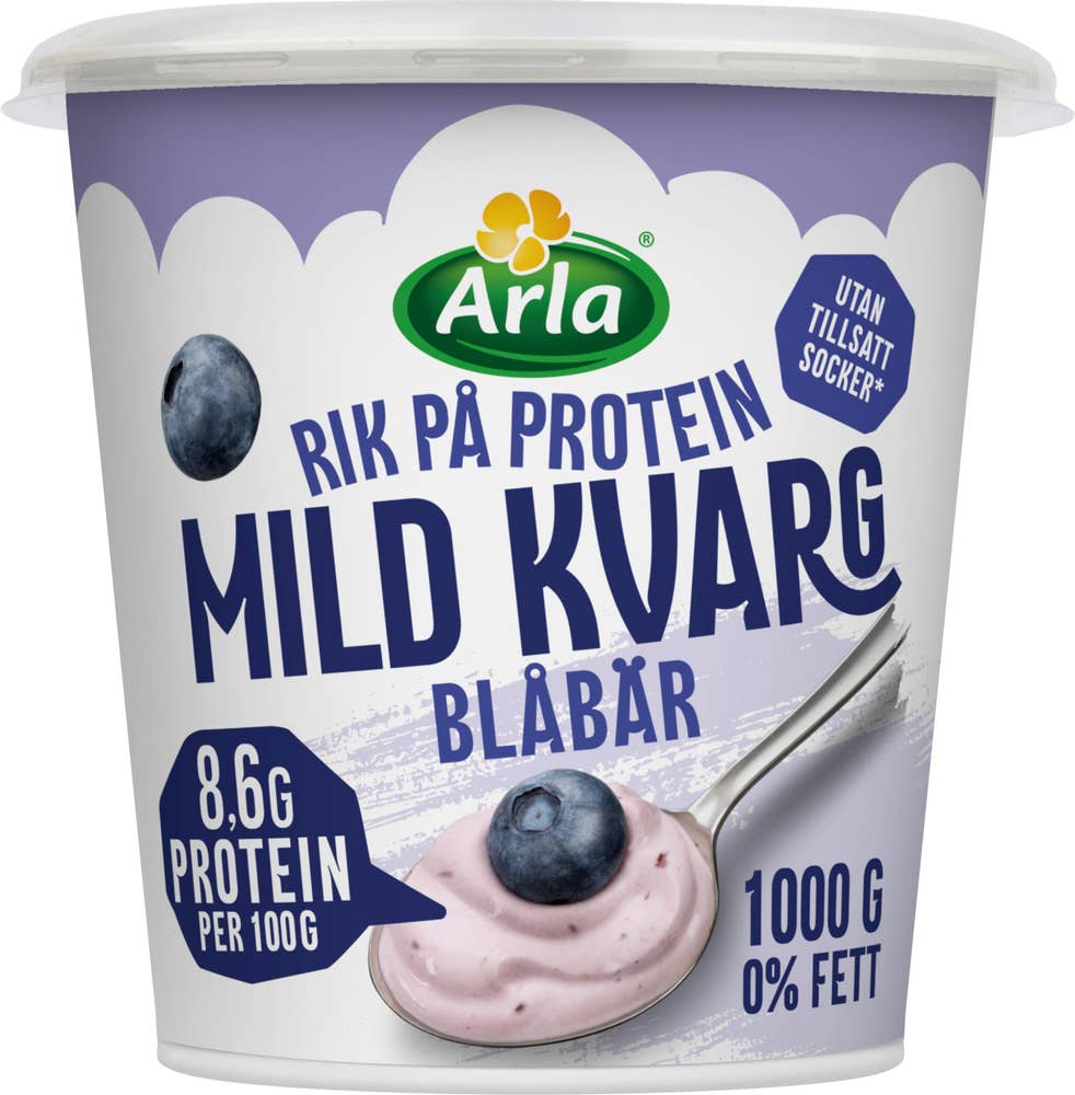 Arla® Mild Kvarg Blåbär Utan Tillsatt Socker 0,2%