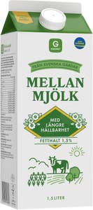 Mellanmjölk Lite Längre Hållbarhet 1,5%