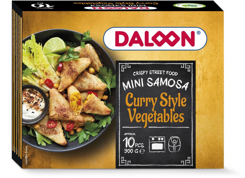 Daloon Mini Samosa Grönsaker Frysta 300g Daloon