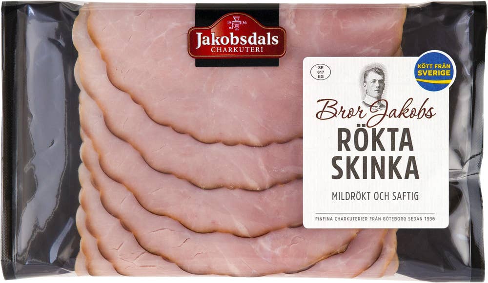 Jakobsdals Bror Jakobs Rökta Skinka 120g Jakobsdals