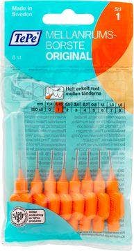 TePe Mellanrumsborste Orange 0,45 mm, Mellanrumsborste, 8 st