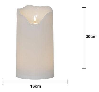 Star Trading LED Blockljus Flamme Grand 16x30cm