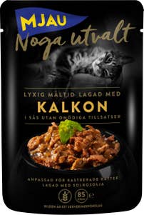 Mjau Kattmat Kalkon i Sås