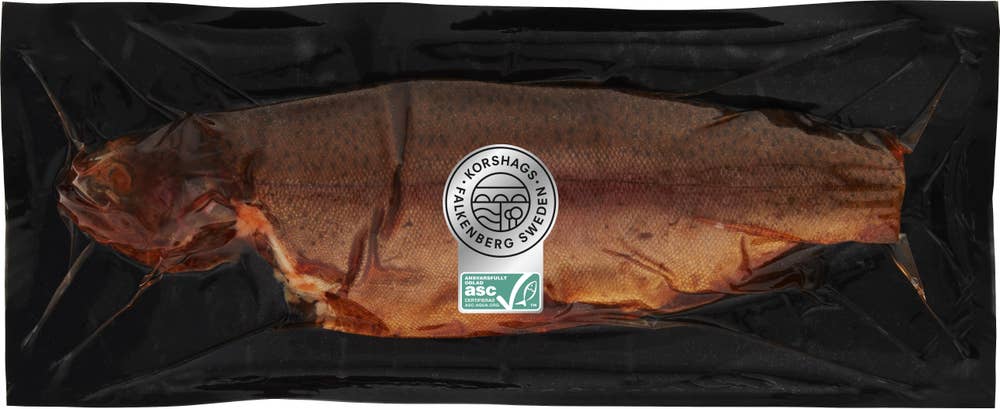 Korshags Varmrökt Regnbågslax ASC