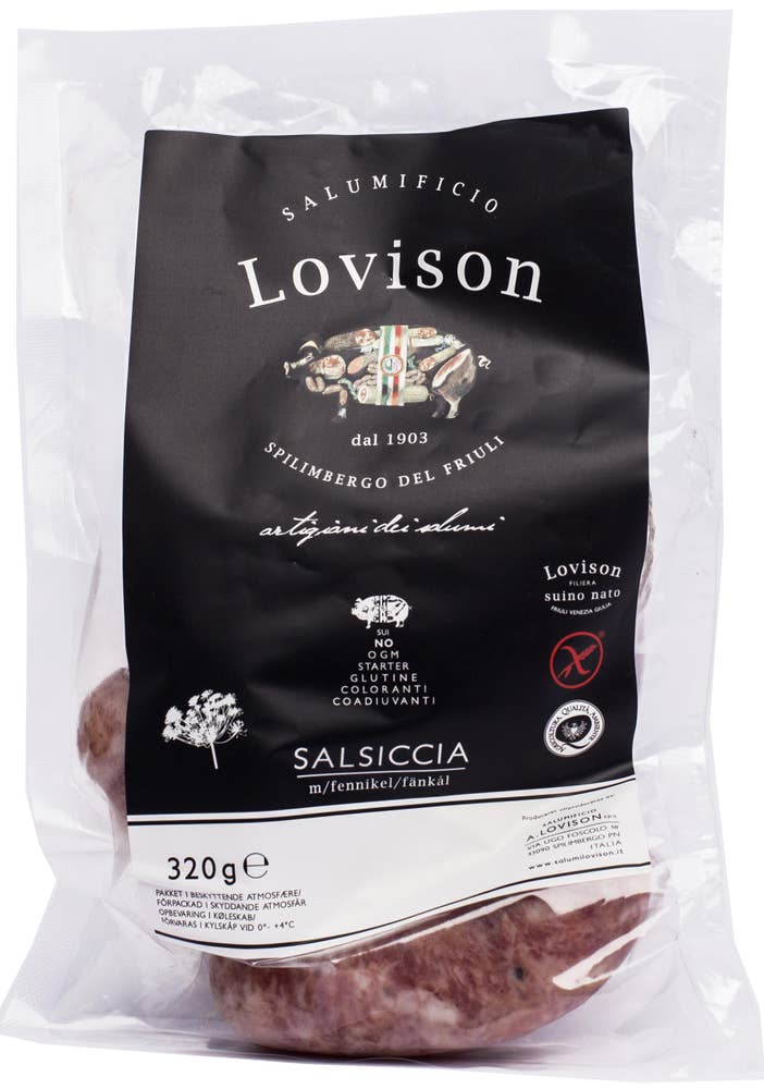 Lovison Salsiccia Fänkål 4x75g