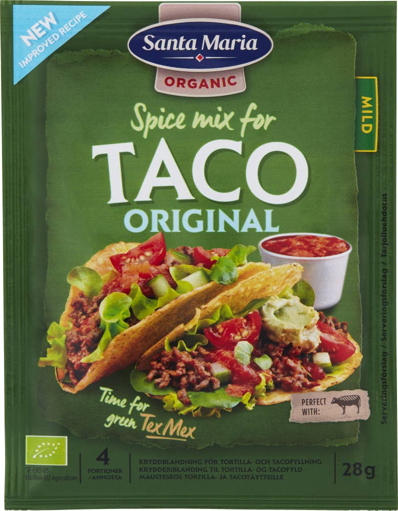 Santa Maria Taco Spice Mix Mild EKO