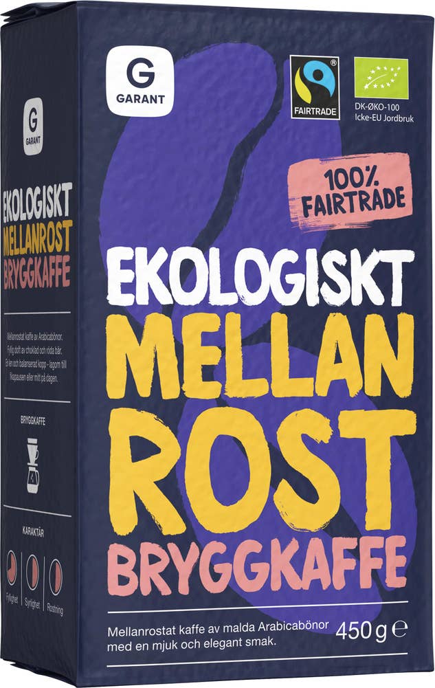 Garant Eko Bryggkaffe Mellanrost EKO/Fairtrade