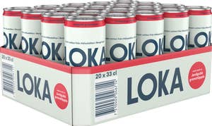 Loka Jordgubb & Granatäpple Flak 20x33cl