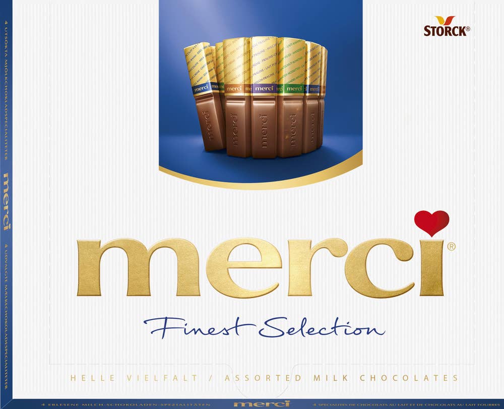 Merci Chokladask blå Merci