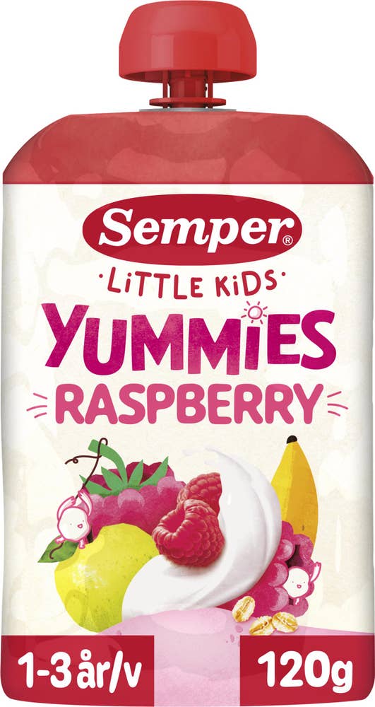 Semper Yummies Hallon 1-3år