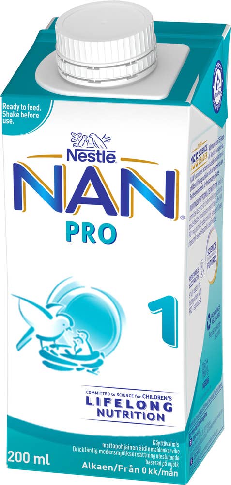 Nestlé NAN Pro 1 Drickfärdig Modersmjölksersättning 0M