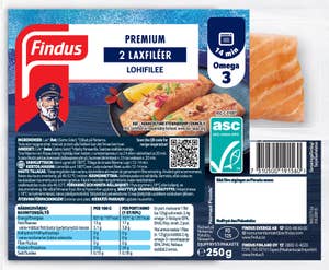 Findus Premium Laxfilé Fryst ASC 2x125g