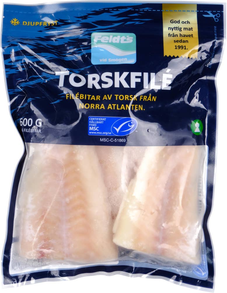 Feldts Torskfilé Fryst MSC