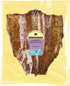 Korshags Varmrökt Regnbågslax Svartpeppar ASC