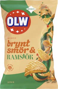 OLW Chips Brynt Smör & Ramslök