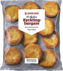 Eldorado Kycklingburgare Fryst 10-p