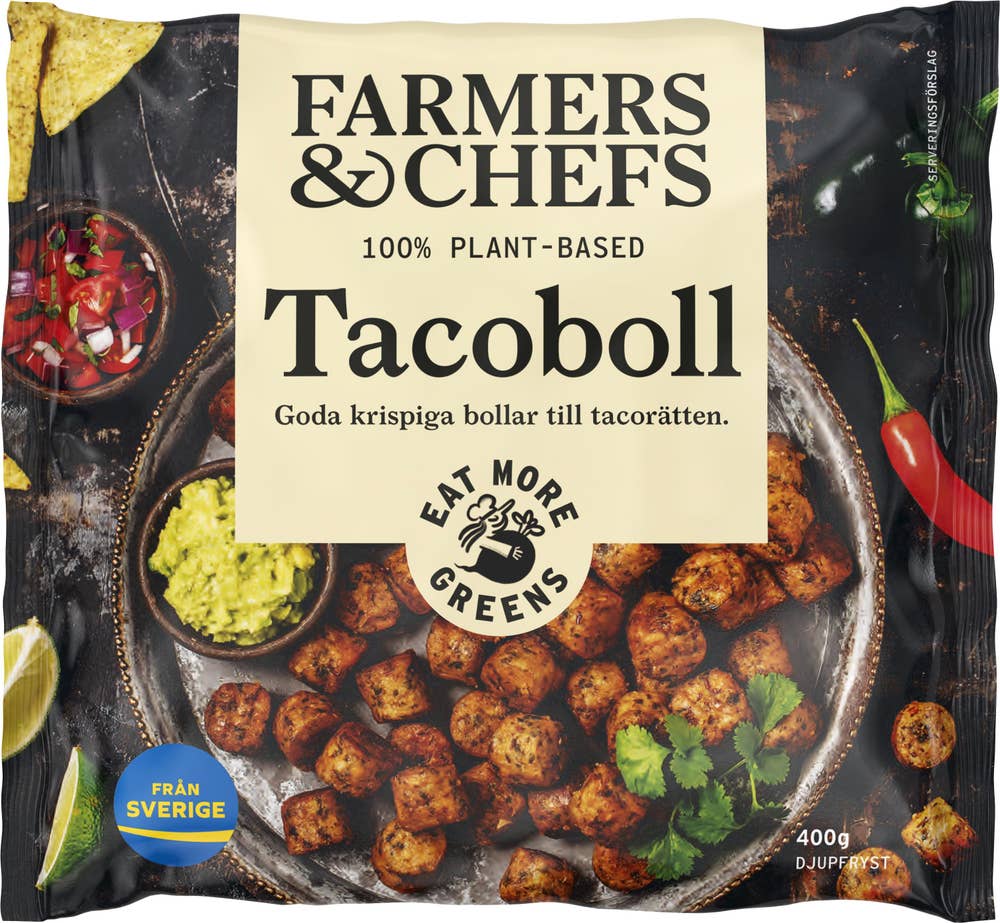 Farmers & Chefs Tacoboll Växtbaserad Fryst
