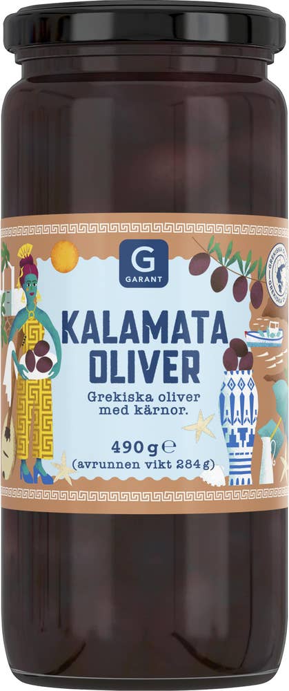 Garant Kalamata Oliver med Kärnor