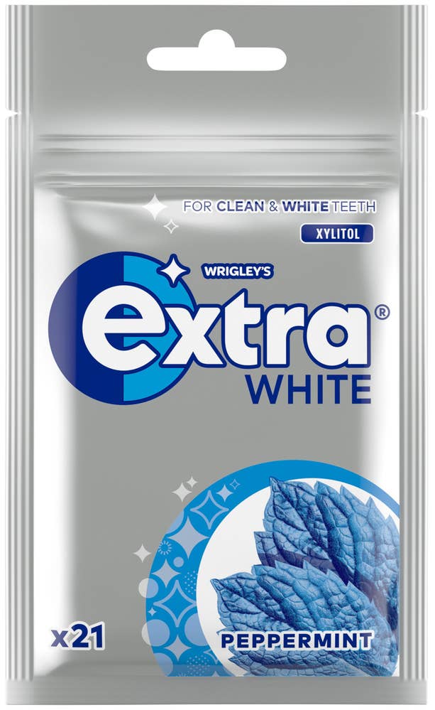 Extra Tuggummi White Peppermint Sockerfri