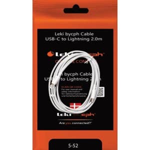 Leki Denmark Kabel USB-C till Lightning 2m