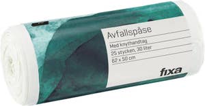 Fixa Avfallspåse Vit 30L