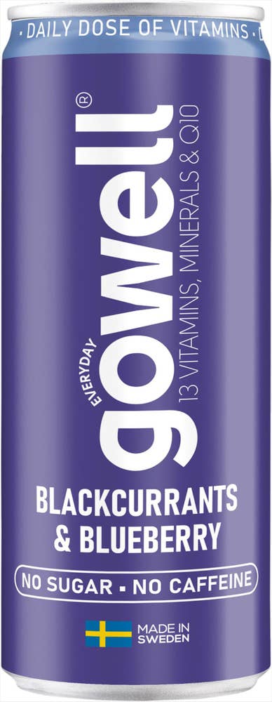 Gowell Funktionsdryck Svartvinbär & Blåbär Sockerfri