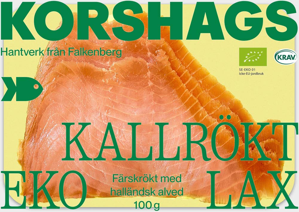 Korshags Kallrökt Lax Skivad EKO/KRAV