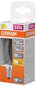 Osram LED Kron E14 250lm (25W) Klar