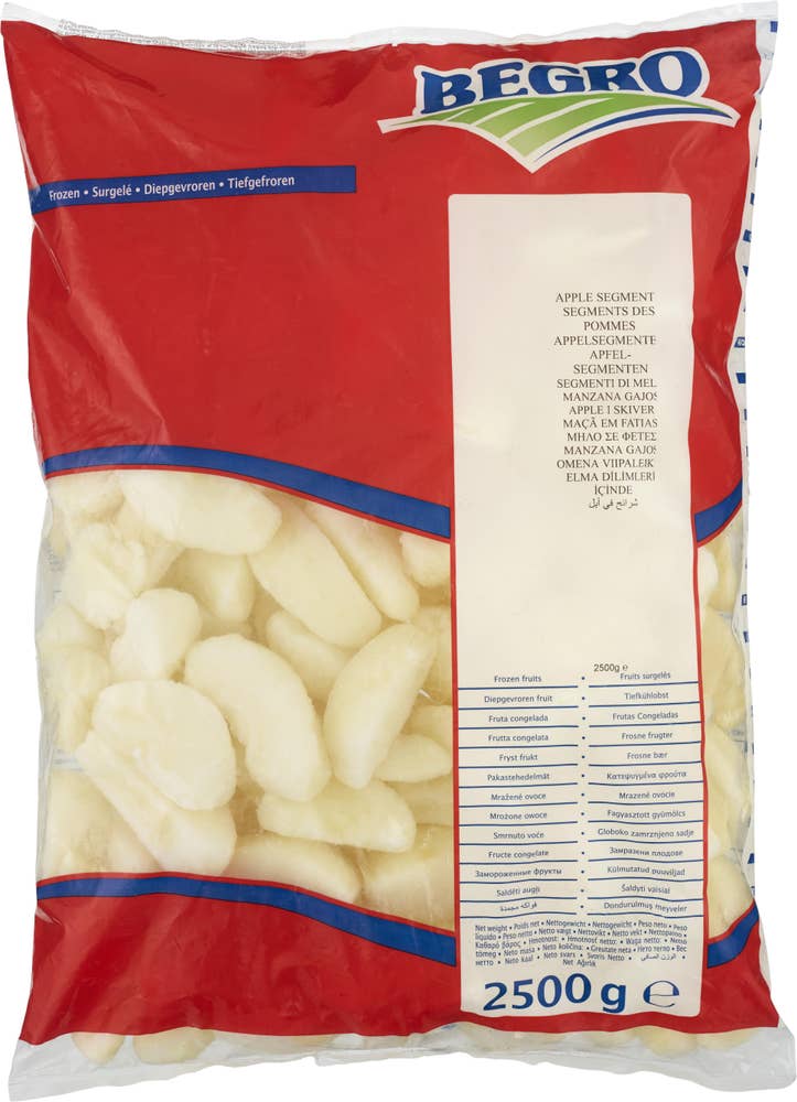 Begro Äppelklyftor Fryst