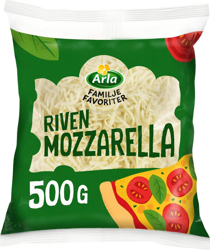 Arla® Mozzarella Riven 21% Arla Familjefavoriter