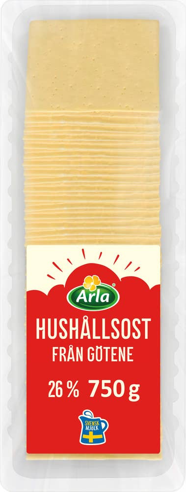 Arla® Götene Hushållsost Skivad Ost 26%