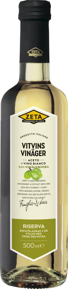 Zeta Vitvinsvinäger 0,5L