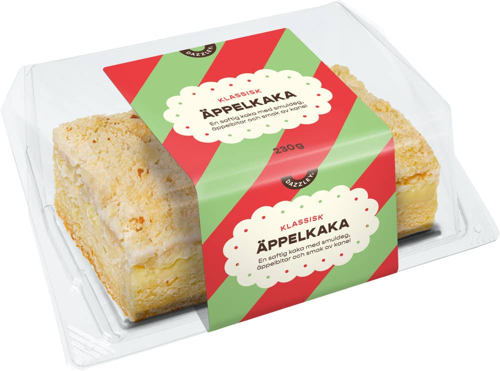 Dazzley Äppelkaka Fryst