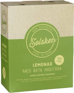Solsken Lemonad Citron & Ingefära EKO