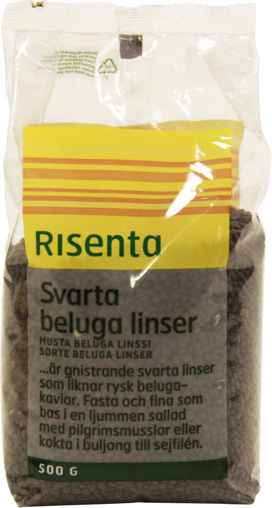 Ej sorterad Beluga Linser Svarta Risenta