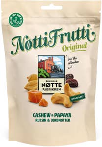 Den LilleNøttefabrikken Nötti Frutti Cashew, Papaya, Russin & Jordnötter