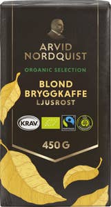 Arvid Nordquist Blond Bryggkaffe Ljusrost EKO/KRAV/Fairtrade