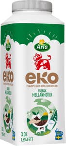 Arla Ko® Mellanmjölk 1,5% EKO/KRAV