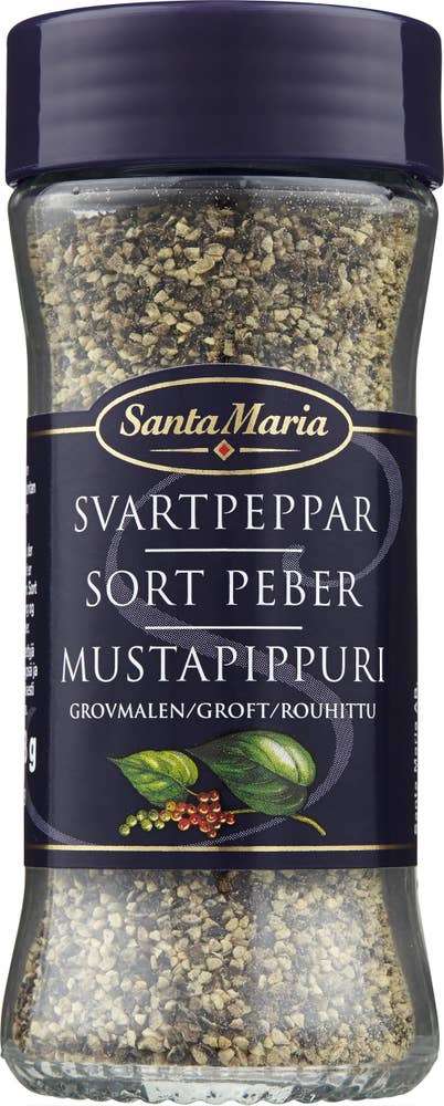Santa Maria Svartpeppar Grovmalen