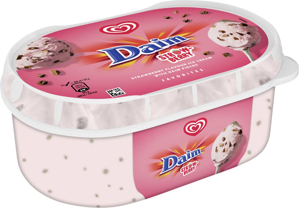 GB Glace Jordgubbsglass Daim