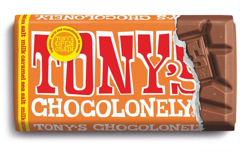 Tony's Chocolonely Mjölkchoklad Karamel & Havssalt